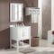Alaterre Furniture Bennet 2pc Wooden Bathroom Vanity Set - 24-in. L Vanity, 30-in. L Rectangular Mirror, White AVAN2400WHA - alternate 10